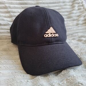 Adidas Black Baseball Cap - Metallic Logo